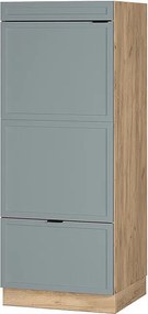 Szafka do mikrofalówki jasnoniebiesko-szary 60x58.1x153.6 fame-line