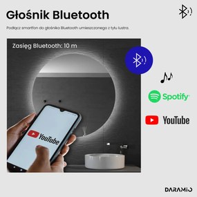 Nietypowe lustro łazienkowe z oświetleniem LED G10