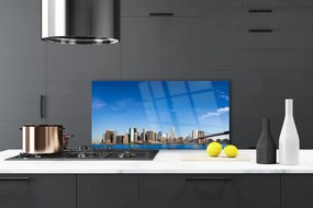 Szkło do Kuchni na Ścianę Światła Mostu Nad Metropolią