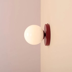 Kulisty kinkiet w kolorze czerwonego wina Ball