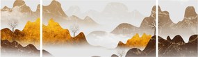 Obraz - Góry we mgle (170x50 cm)