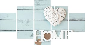 Obraz - I love home (125x70 cm)