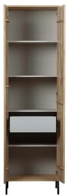 Naturalna szafa w dekorze dębu 60x210 cm Gravure – WOOOD