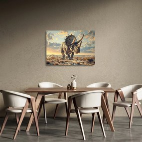 Obraz na szkle - Triceratops (70x50 cm)