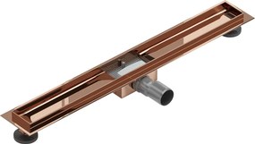 Mexen Flat korpus do odpływu liniowego 80 cm, różowe złoto - 1615080