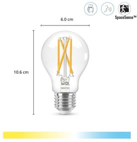 Inteligentna żarówka filamentowa z gwintem E27, 7 W – WiZ