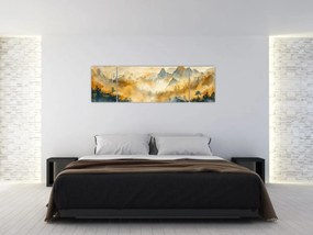 Obraz - Góry, akwarela (170x50 cm)