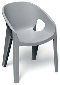 Krzesło ogrodowe z podłokietnikiem Premo Light Gray FERNE