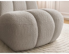 Beżowy fotel z materiału bouclé Janissaire – Bobochic Paris