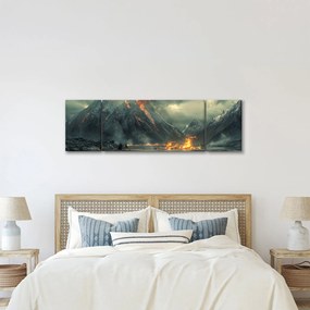 Obraz - Erupcja wulkanu (170x50 cm)