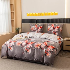 PrzytulneMieszkanie.pl PrzytulneMieszkanie.pl Pościel z mikrofibry FLARISSE szara Rozmiar pościeli: 70 x 80 cm | 140 x 200 cm