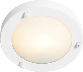 Nowoczesna lampa sufitowa biała 18 cm IP44 - Yuma