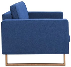 Granatowa elegancka dwuosobowa sofa - Williams 2X