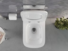 Mexen Vivo miska wc Rimless Tornado z deską wolnoopadającą slim, duroplast, biała połysk - 30610200T