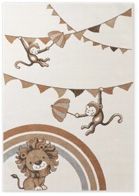 Kremowy dywan dziecięcy 120x170 cm Roar like a Lion Rainbow Party – Villeroy&amp;Boch