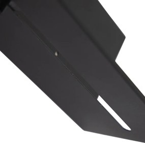 Nowoczesna lampa ścienna czarna regulowana - Muro