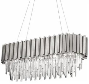 Illuminating Chrom Long 80cm - żyrandol nowoczesny, kryształowy