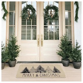 Świąteczna wycieraczka BLACK FOREST 60x90 cm, beżowa