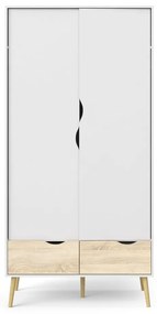 Biała szafa Tvilum Oslo, 99 x 200 cm