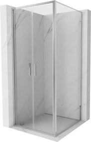 Mexen Exo-B Duo kabina prysznicowa uchylna 80 x 80 cm, transparent, chrom - 814-080-080-01-00