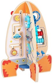 Tooky toy duża drewniana zabawka edukacyjna wielofunkcyjna rakieta