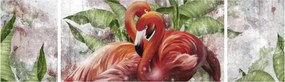 Obraz - Flamingi (170x50 cm)