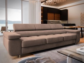 Masseno Sofa MOSINE z funkcją spania, Rozkładana sofa - Ecru, MONOLITH 09