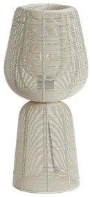 Kremowa lampa stołowa (wysokość 42 cm) Aboso – Light &amp; Living