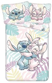 Jerry Fabrics Pościel bawełniana Lilo and Stitch "Leaves", 140 x 200 cm, 70 x 90 cm