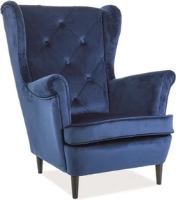 Aksamitny fotel wypoczynkowy Lady Velvet