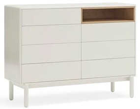 Biała komoda 120x90x40 cm Corvo – Teulat