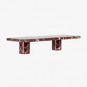 Pack 2 Półek Ściennych 60x15 Z Marmuru Uganda Czerwony Marmur Cherry Gold - Sklum