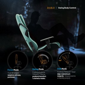 Fotel Diablo X.One Prime Mystic Mint Normal Size