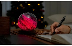 Lampa stołowa LED w ciemnym naturalnym kolorze ze szklanym kloszem (wysokość 13 cm) Stellar Ocean – Gingko