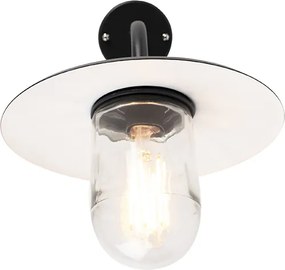 Lampa ścienna zewnętrzna czarna IP44 - Munich