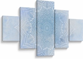 Obraz - Zimowa mandala (125x70 cm)