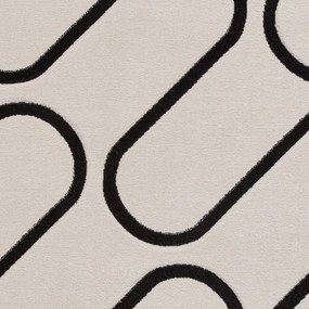 Czarno-biały dywan 160x230 cm Linear Curve – Catherine Lansfield