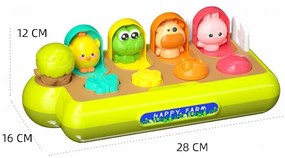 Woopie baby zabawka edukacyjna wyskakujące zwierzątka szczęśliwa farma pop-up