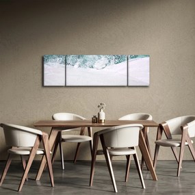 Obraz - Turkusowa abstrakcja (170x50 cm)