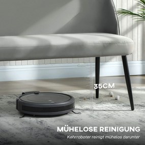 HOMCOM 2-osobowa sofa, nowoczesna tapicerowana kanapa z metalowo-drewnianą ramą, tapicerka o welurowym wyglądzie, Grau