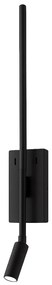 Kinkiet, lampka nocna Torch Czarny 6W+3W 4000K