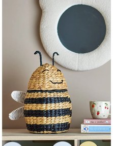 Dziecięcy kosz na zabawki z hiacyntu wodnego w naturalnym kolorze 20x18x30 cm Finn – Bloomingville Mini