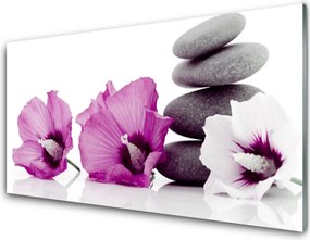 Panel Szklany Klimatyczne Kwiaty w Spa