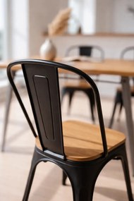 Krzeso z naturalnego drewna Torix