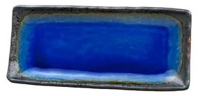 Niebieski półmisek ceramiczny MIJ Cobalt, 29x12 cm