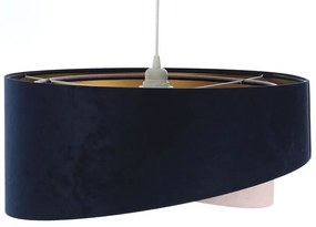 Granatowo-różowa lampa wisząca glamour - EXX11-Gelva