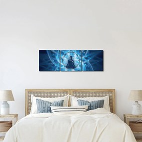 Obraz - Energia duchowa (z zegarem) (90x30 cm)