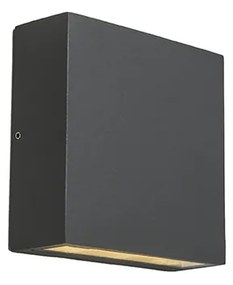 Zewnetrzna Lampa ścienna zewnętrzna ciemnoszara IP54 z LED 2-światłowa - OtanDesignerski Oswietlenie zewnetrzne