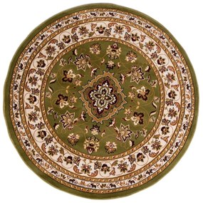 Zielony okrągły dywan ø 133 cm Sherbone – Flair Rugs