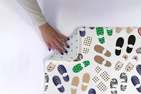 Dywanik łazienkowy antypoślizgowy Dywanik łazienkowy antypoślizgowy Ślady butów